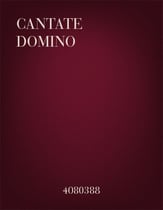 Cantate Domino TTBB choral sheet music cover